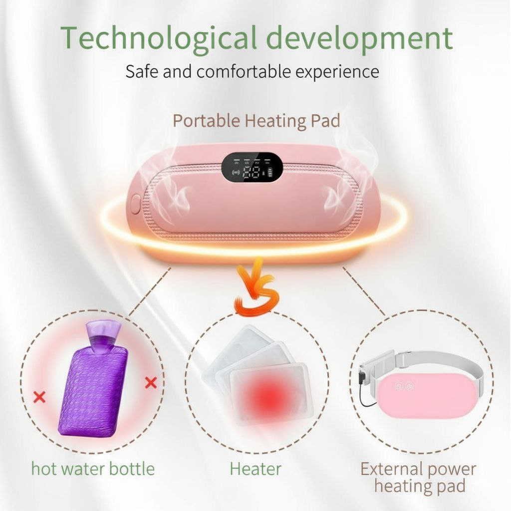 Portable Cordless Heating Pad for Menstrual Cramps Relief