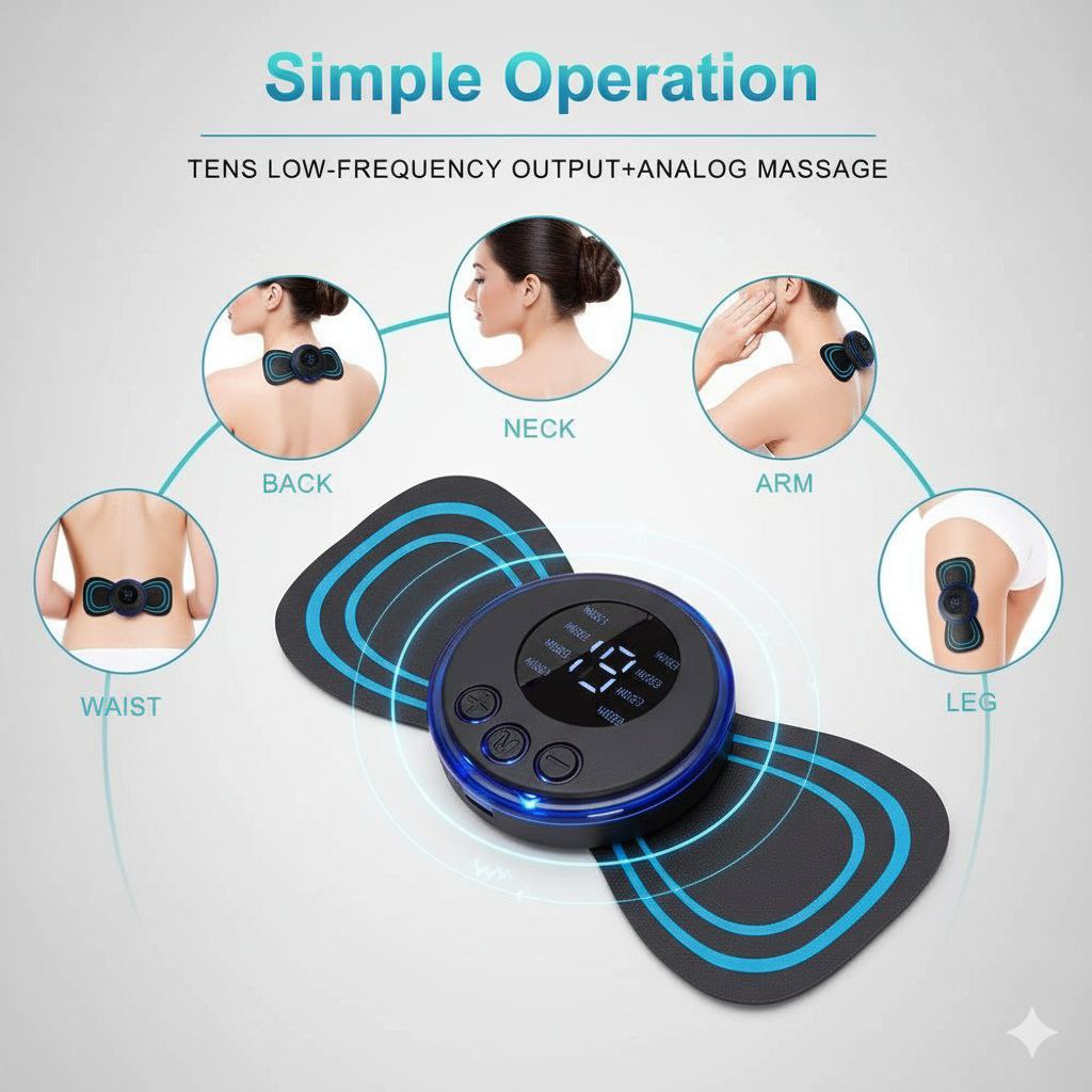 Massager Back Full Body Muscle Stimulator Pain Relief Device
