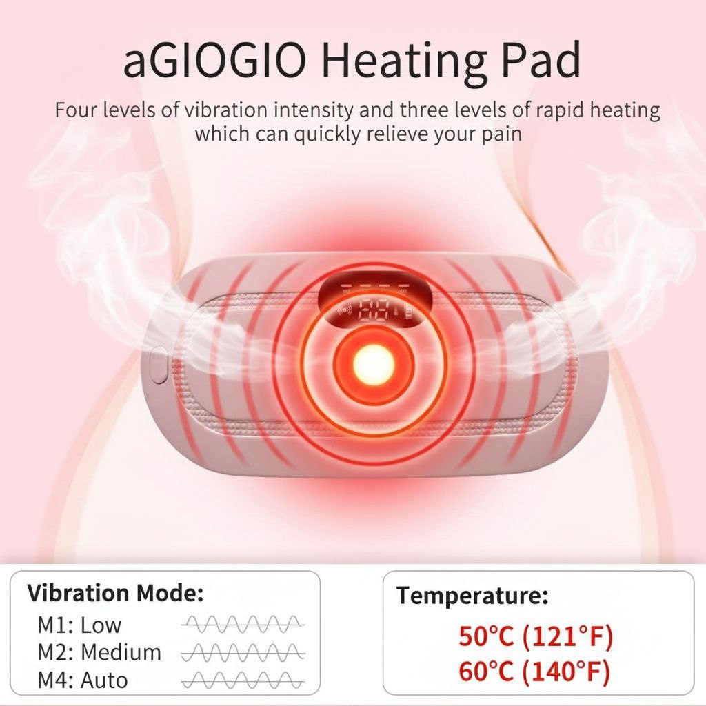 Portable Cordless Heating Pad for Menstrual Cramps Relief