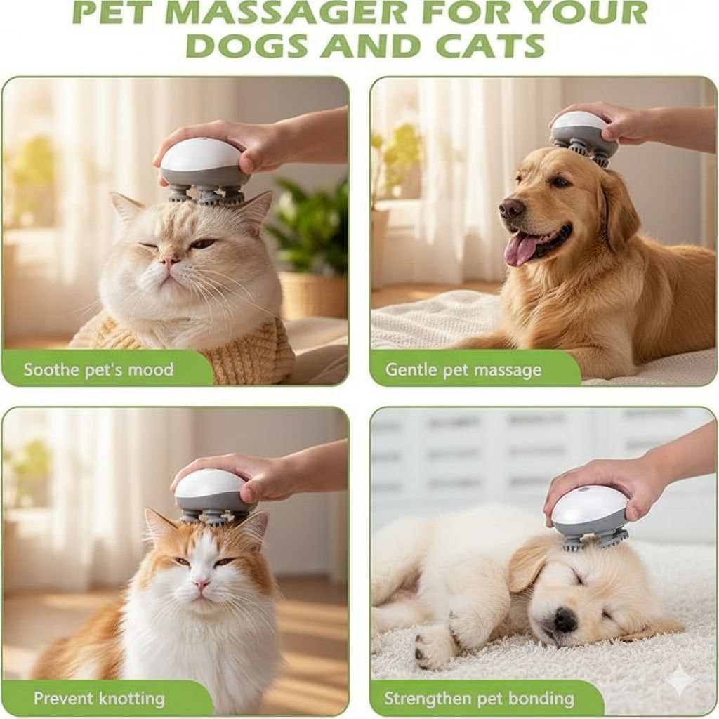 Rechargeable Electric Pet Massager